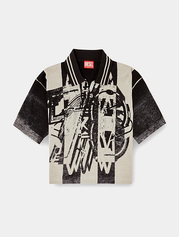 Женское поло Diesel M-Oliba-Polo Maglia Black