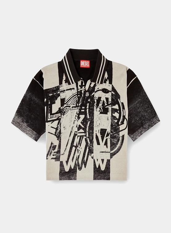 Женское поло Diesel M-Oliba-Polo Maglia Black