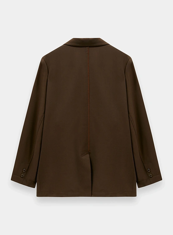 Женский блейзер Song for the Mute "Flower" Square Brown