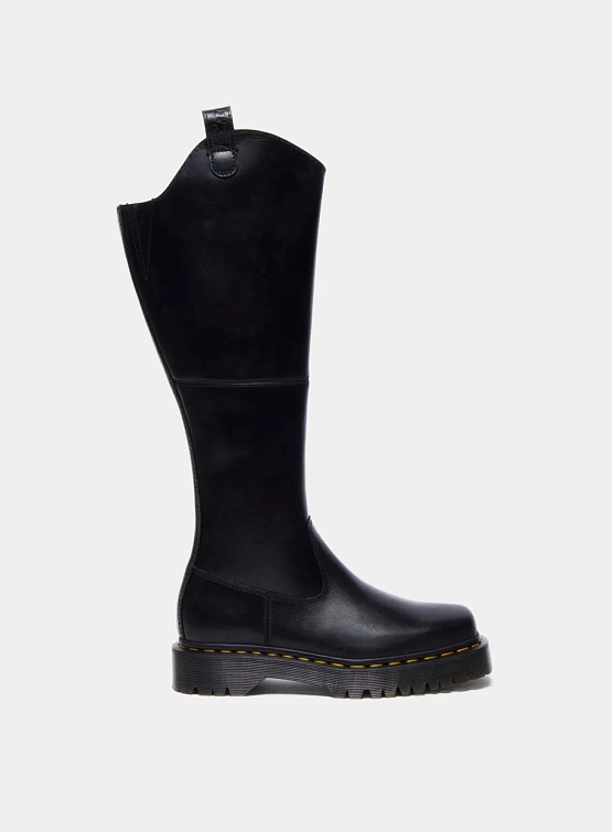 Женские сапоги Dr. Martens Amaayah Knee High Leather Black