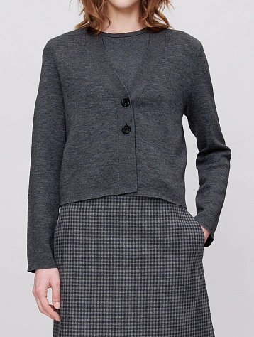 Женский кардиган A.P.C. Anna Cardigan Anthracite