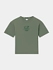 Футболка C.P. Company 20/1 Jersey Boxy Logo Thyme Green