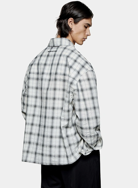 Рубашка MKI MIYUKI ZOKU Box Dress Off White Check