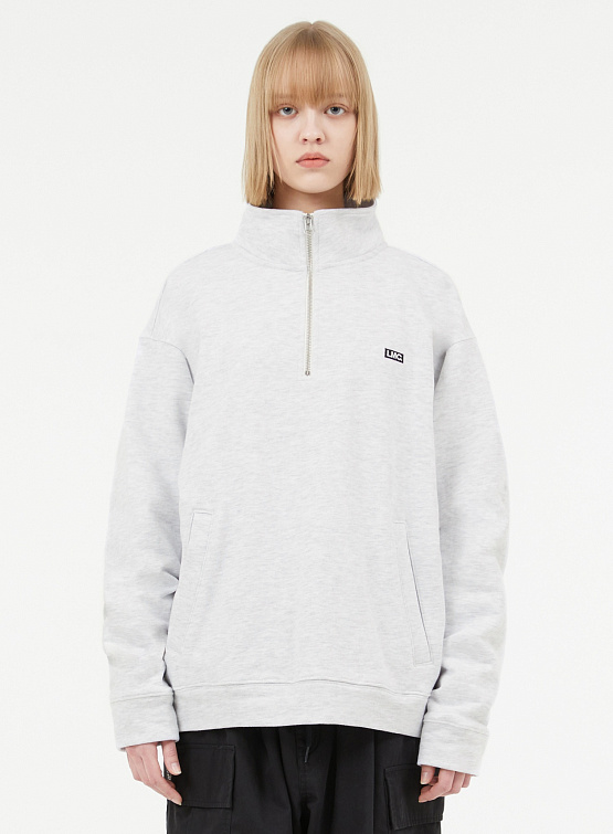 Свитшот LMC Box Quarter Zip Sweatshirt Heather Gray
