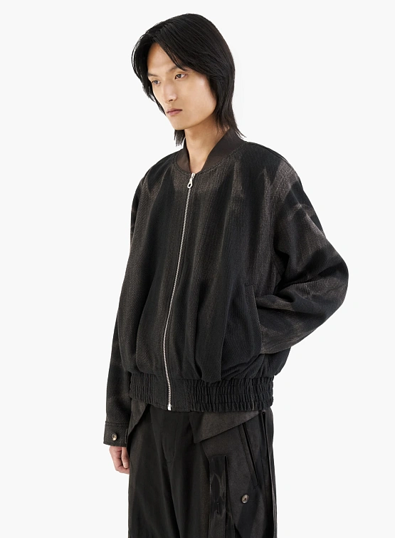 Бомбер JIYONGKIM Sun-Bleached Pleated Black