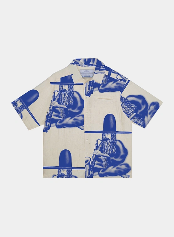 Рубашка Jungles Jungles Flute Button Up Beige