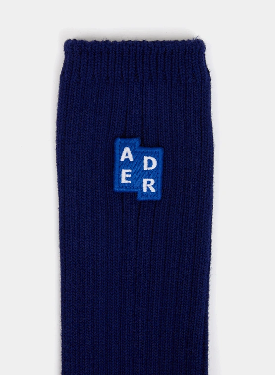 Носки ADERERROR Sig; BL Tag Socks 01 Navy