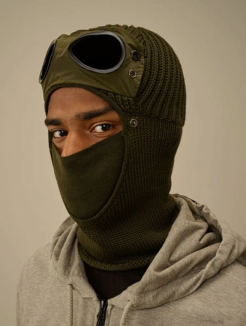 Балаклава C.P. Company Extrafine Merino Wool Goggle Ivy Green