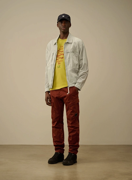 Футболка C.P. Company 24/1 Jersey Front Logo Cress Green