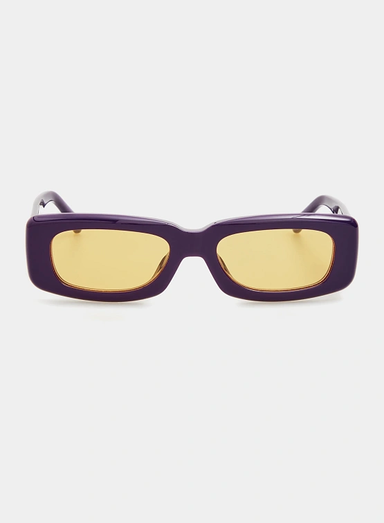 Очки THE ATTICO x Linda Farrow Mini Marfa Purple and Yellow