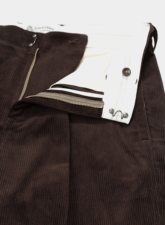 Брюки Garbstore Manager Pleated Pant Brown