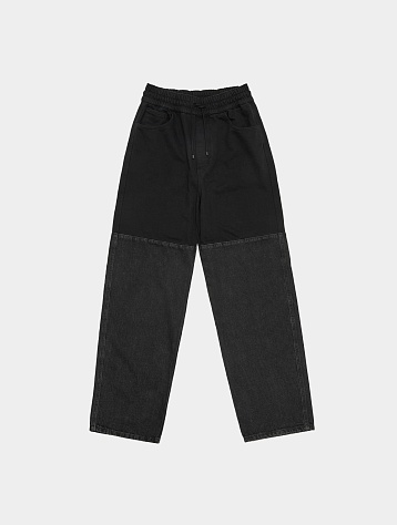Джинсы AMOMENTO Drawstring Denim Pants Black
