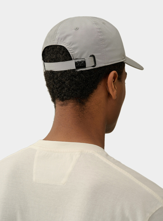 Кепка C.P. Company Chrome-R Logo cap Drizzle Grey