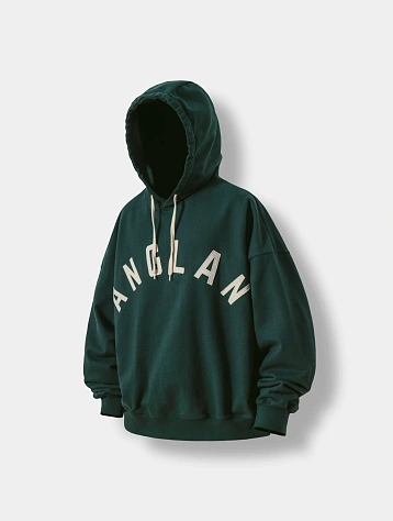 Худи ANGLAN Applique Heavy Sweat Hoodie Green