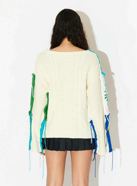 Свитер Charles Jeffrey Loverboy Patch Cable Knit