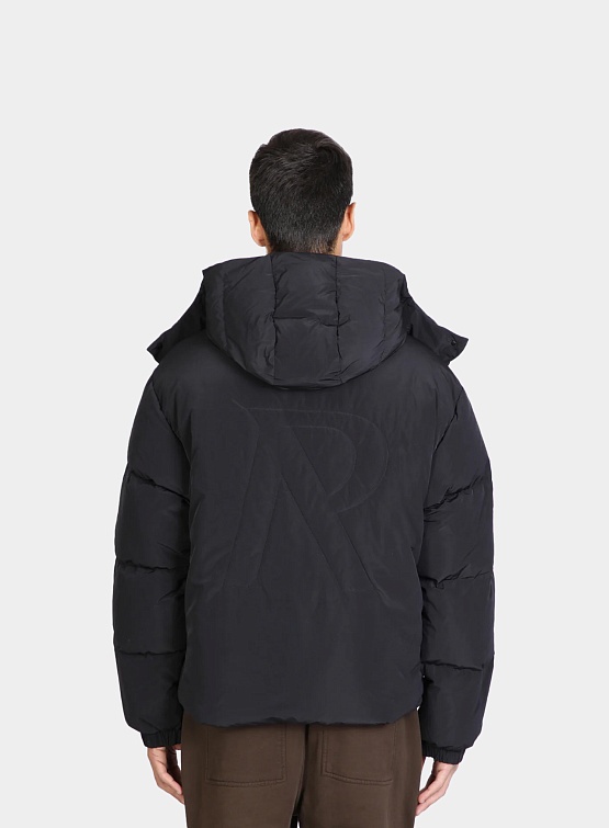 Represent Clo Nylon Hooded Puffer Black Represent Clo Studio Slow