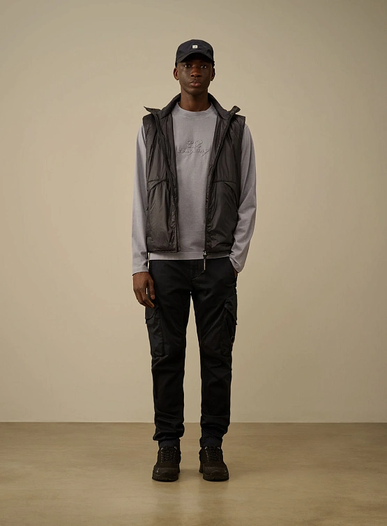 Лонгслив C.P. Company 1020 Jersey Logo Lavander Violet