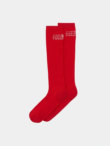 Носки MM6 Maison Margiela Bootleg Red