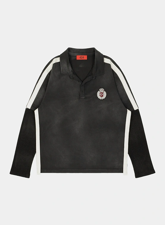 Поло 424 Accademy Double Sleeve Thermal Vintage Black