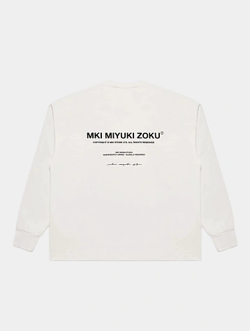 Лонгслив MKI MIYUKI ZOKU Design Studio L/S White