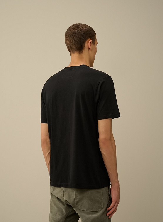 Футболка C.P. Company 30/1 Waffled British Sailor Black