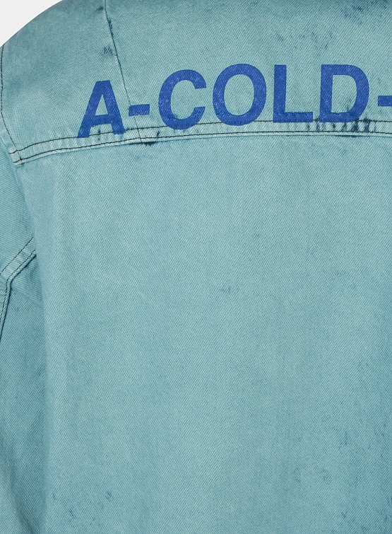 Рубашка A-COLD-WALL* Bleached Overdyed Faded Teal