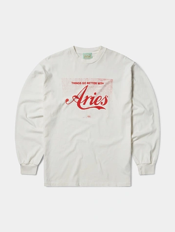 Лонгслив ARIES Faded Cola Off White