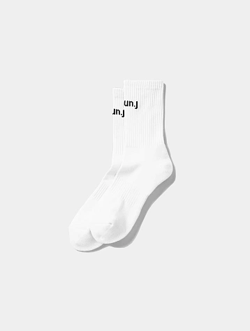 Носки Juun.J Logo Crew Socks White