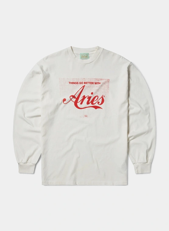 Лонгслив ARIES Faded Cola Off White