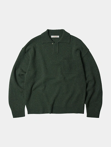 Свитер FrizmWORKS Wool Collar Knit Forest Green