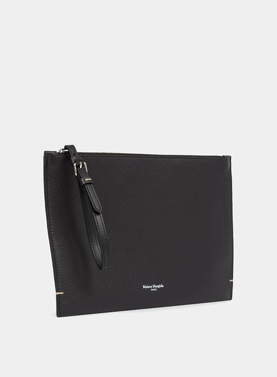 Клатч Maison Margiela Strap Logo Stitch Black