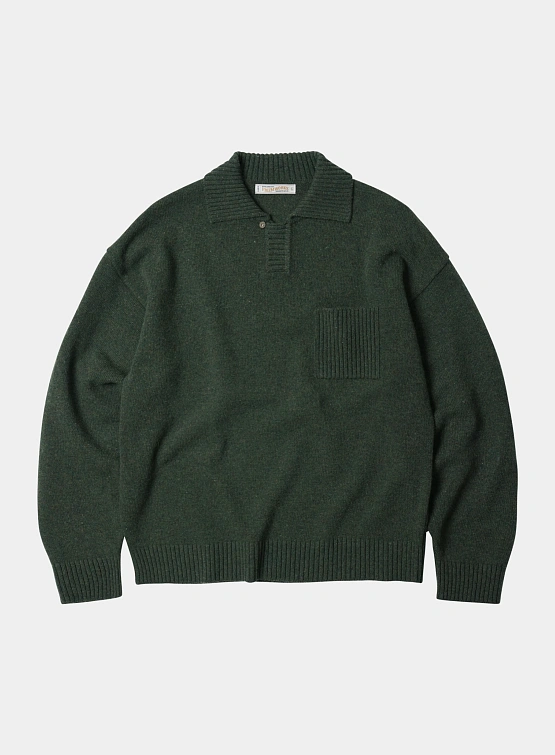 Свитер FrizmWORKS Wool Collar Knit Forest Green