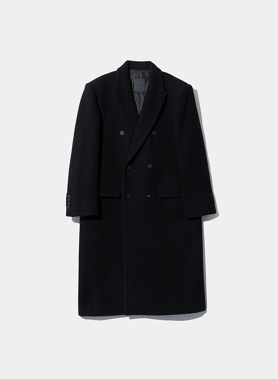 Пальто LE17SEPTEMBRE Double Breasted Long Black