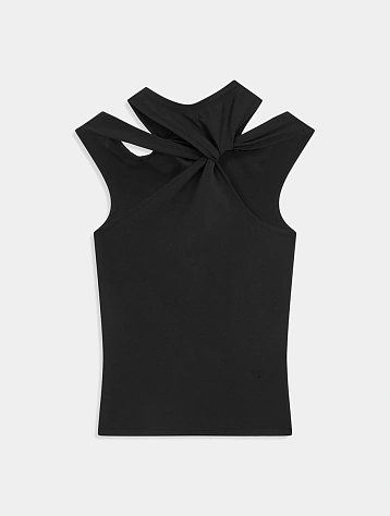 Женский топ OPEN YY Twisted Cut-Out Top Black