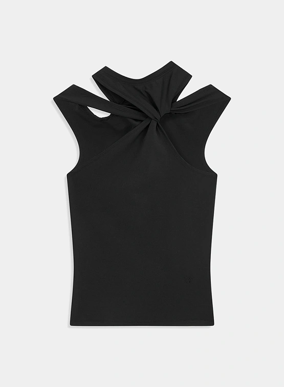 Женский топ OPEN YY Twisted Cut-Out Top Black