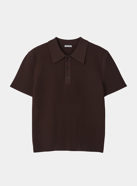 Поло Recto Compact Knit Classic Dark Brown
