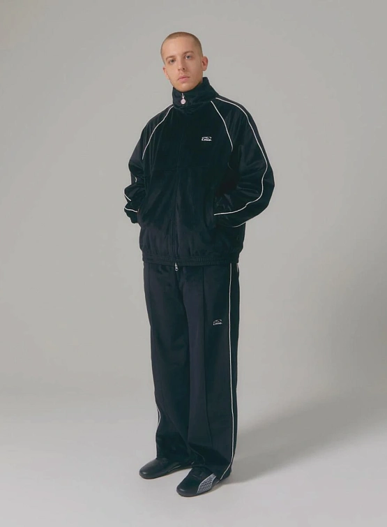 Олимпийка LMC Velour Piping Jacket Black