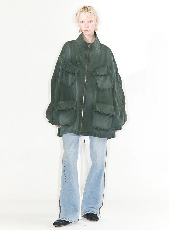 Женская куртка OPEN YY Cargo Pocket Field Jacket Khaki
