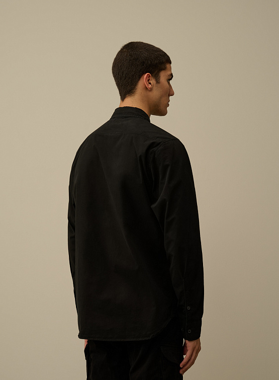 Рубашка C.P. Company Organic Gabardine Lens Black