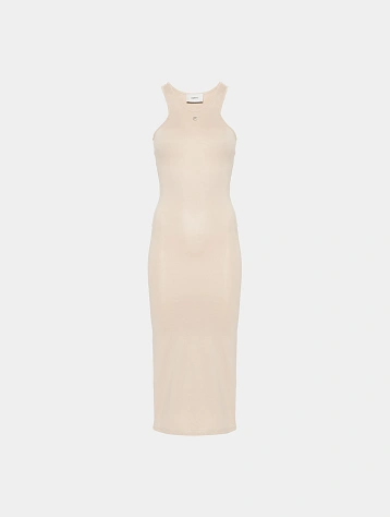 Платье Coperni Tank Top Dress Beige