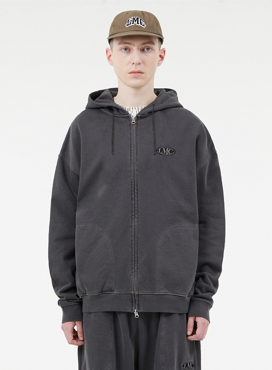 Зип-худи LMC Oval Overdyed Zip-Up Hoodie Black