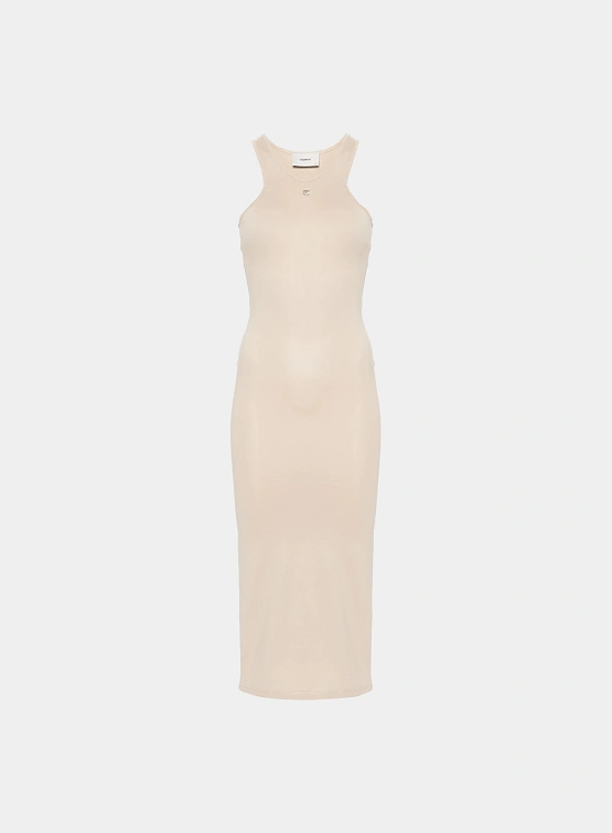 Платье Coperni Tank Top Dress Beige