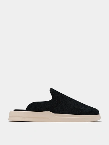 Сабо LUSSO CLOUD Pelli Hairy Suede - Jet Black / Shortbread