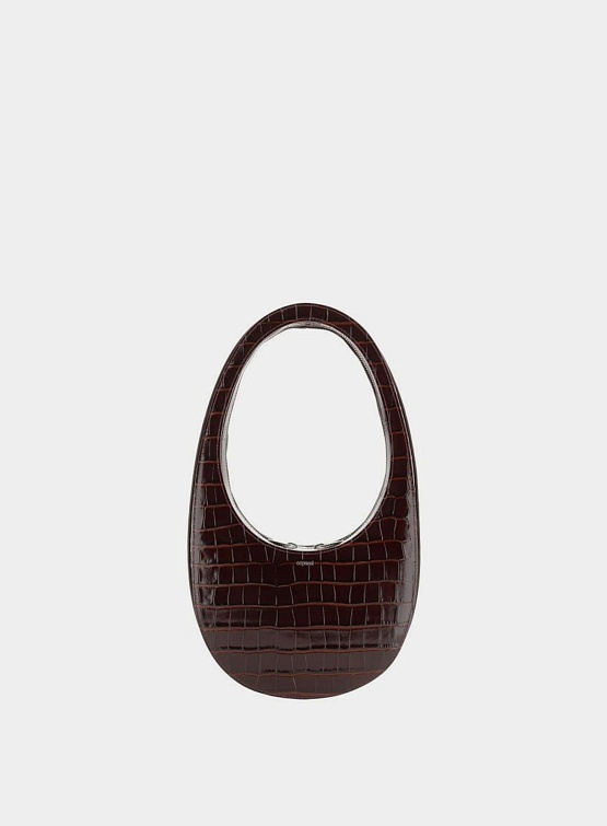 Сумка Coperni Croco Swipe Bag Brown