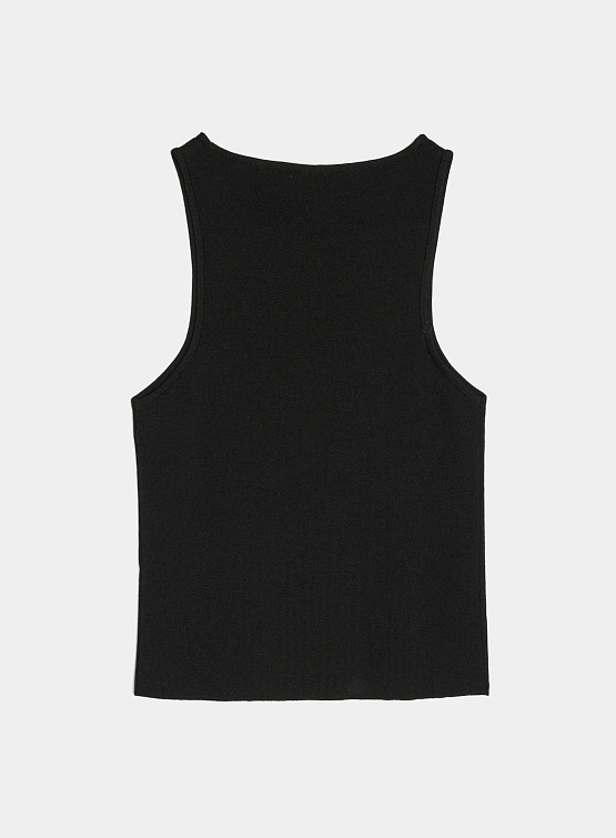 Женский топ AMOMENTO Cut-Out Sleeveless Top Black