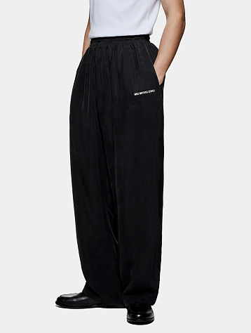 Брюки MKI MIYUKI ZOKU Sandwash Cupro Wide Leg Black