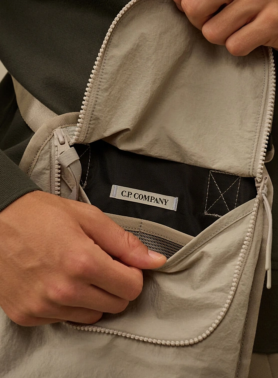 Сумка C.P. Company Plain Paper Touch Shoulder London Fog