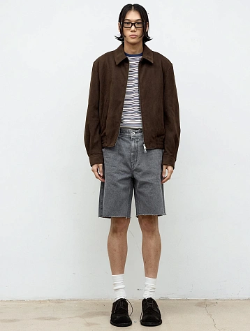 Куртка COOR Quilted Eco-Suede Swing Top Dark Brown