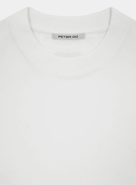 Женская футболка Peter Do Creased Oversized Tee White