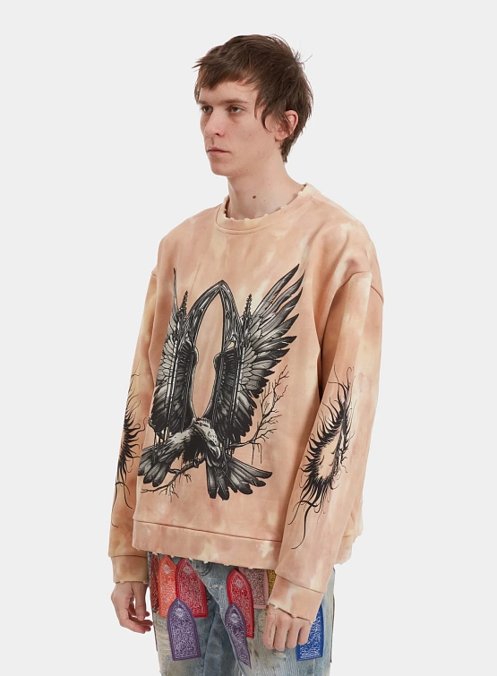 Свитшот WHO DECIDES WAR Soaring Window Crewneck Tan